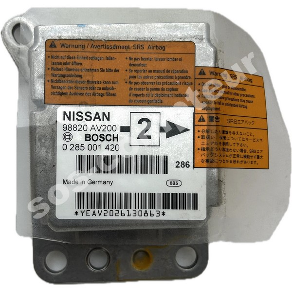 calculateur airbag nissan